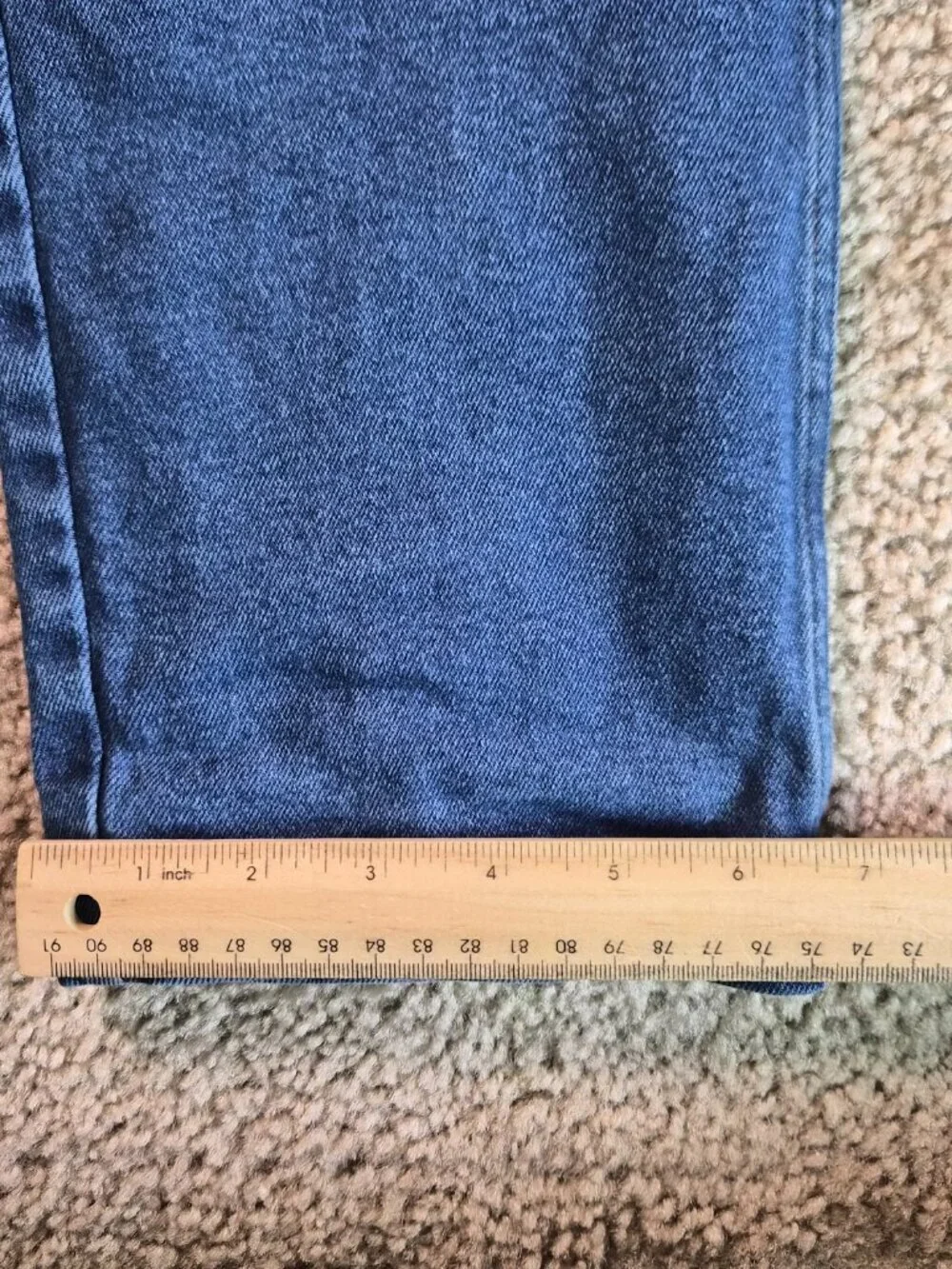 Lands End Boys XL 14H / 16H Blue Jeans Lined Pant Winter Cold Weather Fall G026